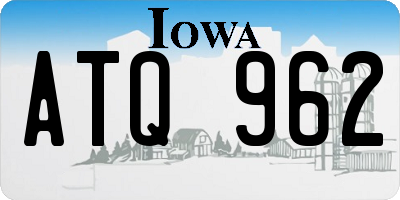 IA license plate ATQ962
