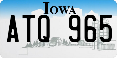 IA license plate ATQ965