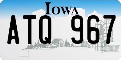 IA license plate ATQ967