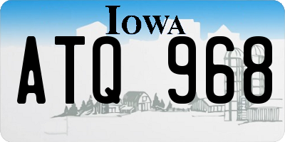 IA license plate ATQ968