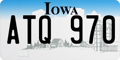 IA license plate ATQ970