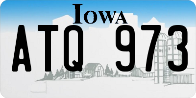 IA license plate ATQ973