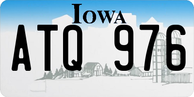 IA license plate ATQ976