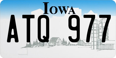 IA license plate ATQ977