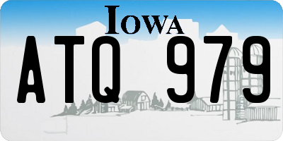 IA license plate ATQ979