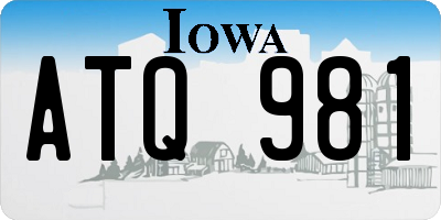 IA license plate ATQ981