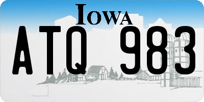 IA license plate ATQ983