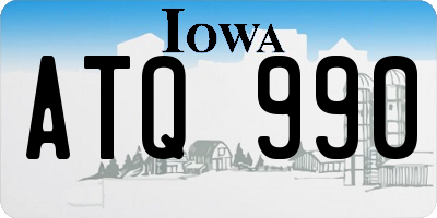 IA license plate ATQ990