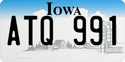 IA license plate ATQ991