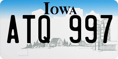 IA license plate ATQ997