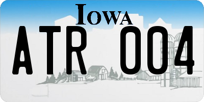 IA license plate ATR004