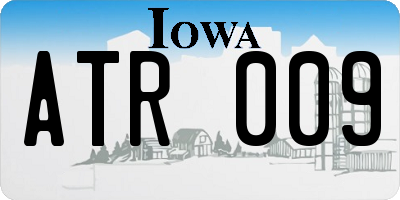 IA license plate ATR009