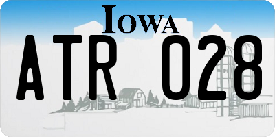 IA license plate ATR028