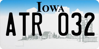 IA license plate ATR032
