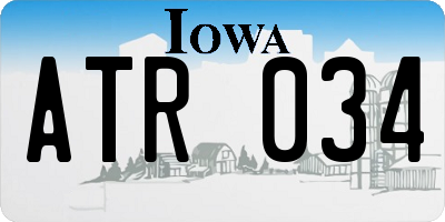 IA license plate ATR034