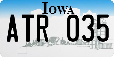 IA license plate ATR035