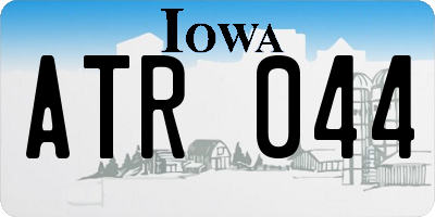 IA license plate ATR044