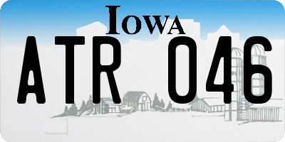 IA license plate ATR046