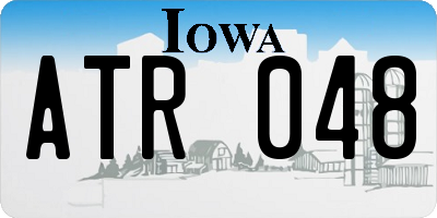 IA license plate ATR048