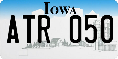 IA license plate ATR050