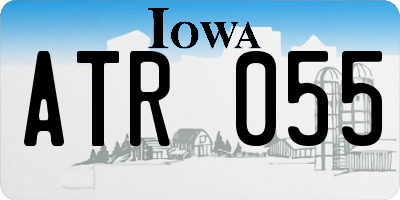 IA license plate ATR055