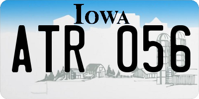 IA license plate ATR056