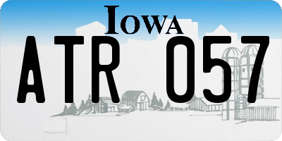 IA license plate ATR057