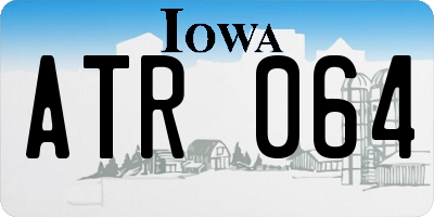IA license plate ATR064