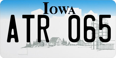 IA license plate ATR065