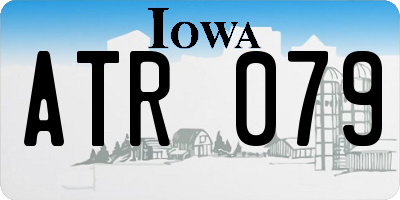 IA license plate ATR079