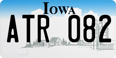 IA license plate ATR082