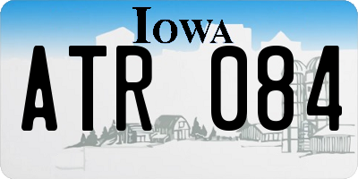 IA license plate ATR084