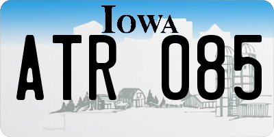 IA license plate ATR085