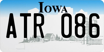 IA license plate ATR086