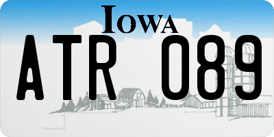 IA license plate ATR089
