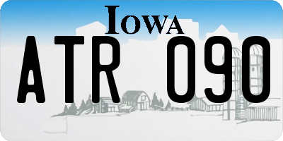 IA license plate ATR090