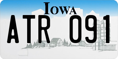 IA license plate ATR091