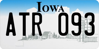 IA license plate ATR093