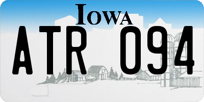 IA license plate ATR094