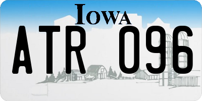 IA license plate ATR096
