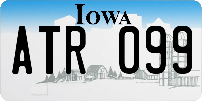 IA license plate ATR099