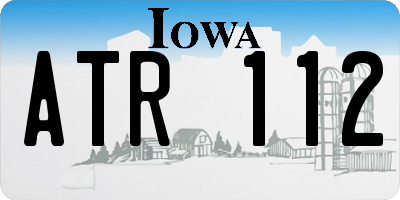 IA license plate ATR112