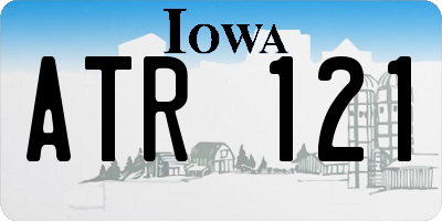IA license plate ATR121