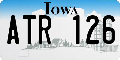 IA license plate ATR126