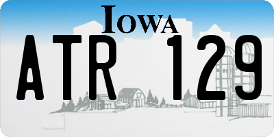 IA license plate ATR129
