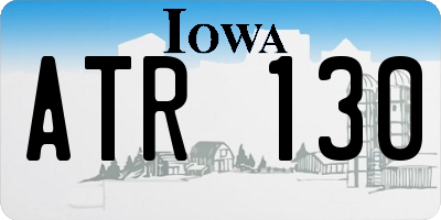 IA license plate ATR130
