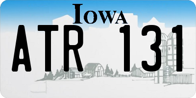 IA license plate ATR131