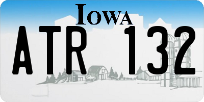 IA license plate ATR132