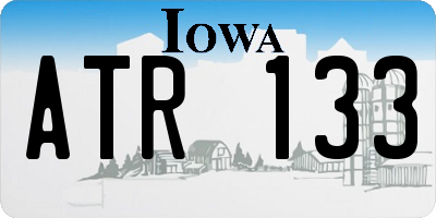 IA license plate ATR133