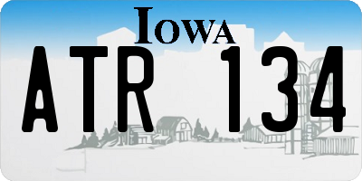 IA license plate ATR134